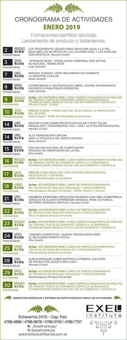 PROGRAMACION ENERO 2019
